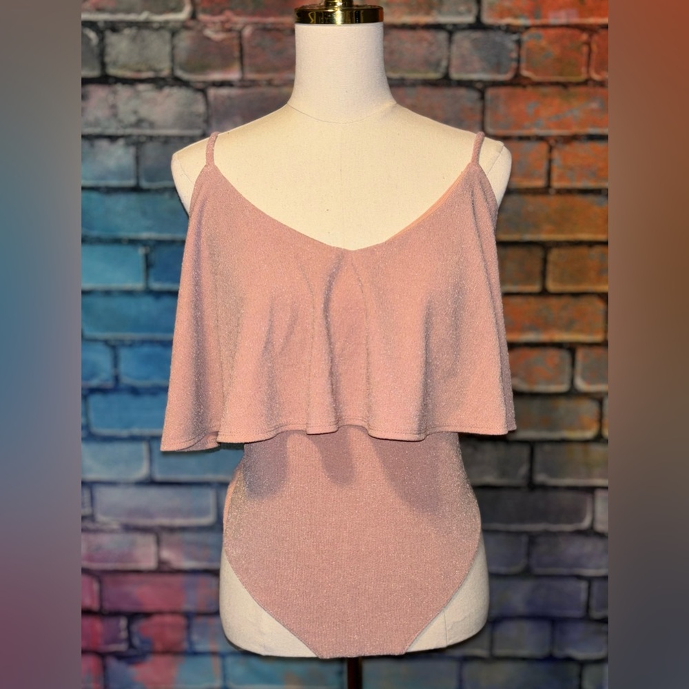 NWT Pink Ruffle Bodysuit